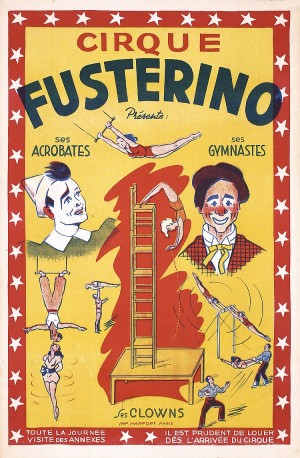 1930 French Circus Fusterino Poster